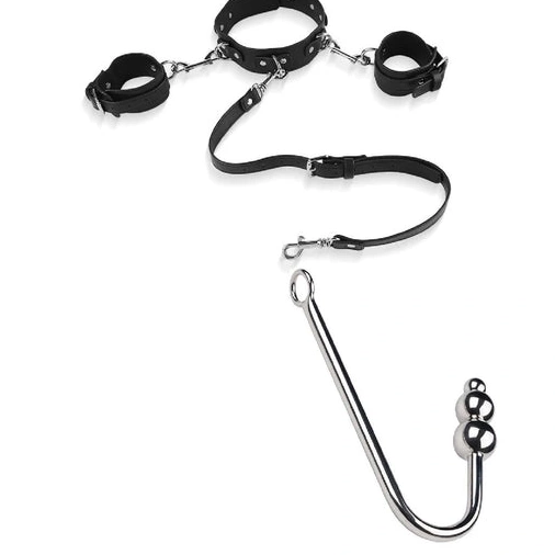Beaded and Hook Collar Anal 5334 with Cuffs Elegant 1006